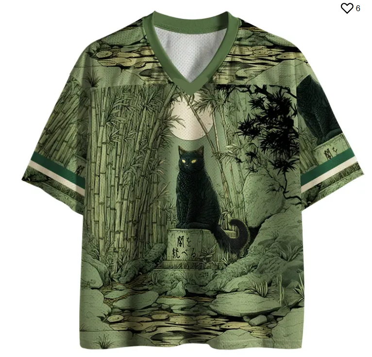 3D Printing Jersey - Bamboo Forest and Flowing Water, Cool