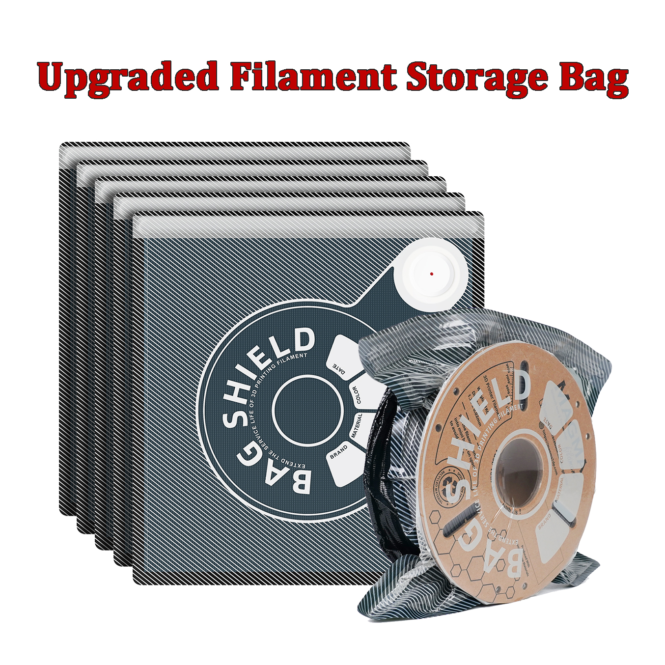 Petg Filament - Upgraded 2.0 Filament Storage Bag PLA