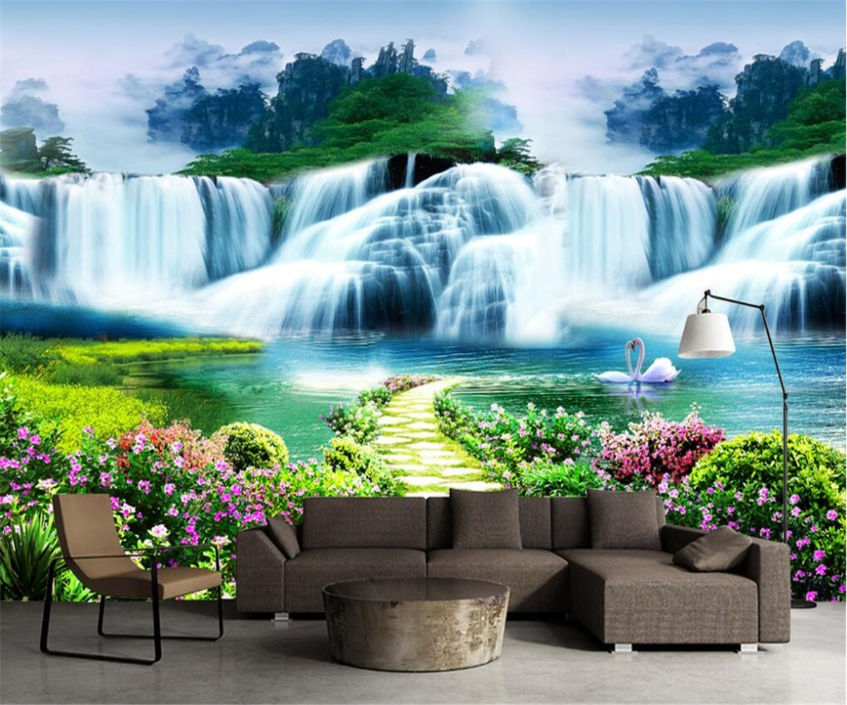 3D Printing Heat Resistant Material - Custom size wallpaper HD Jungle waterfall