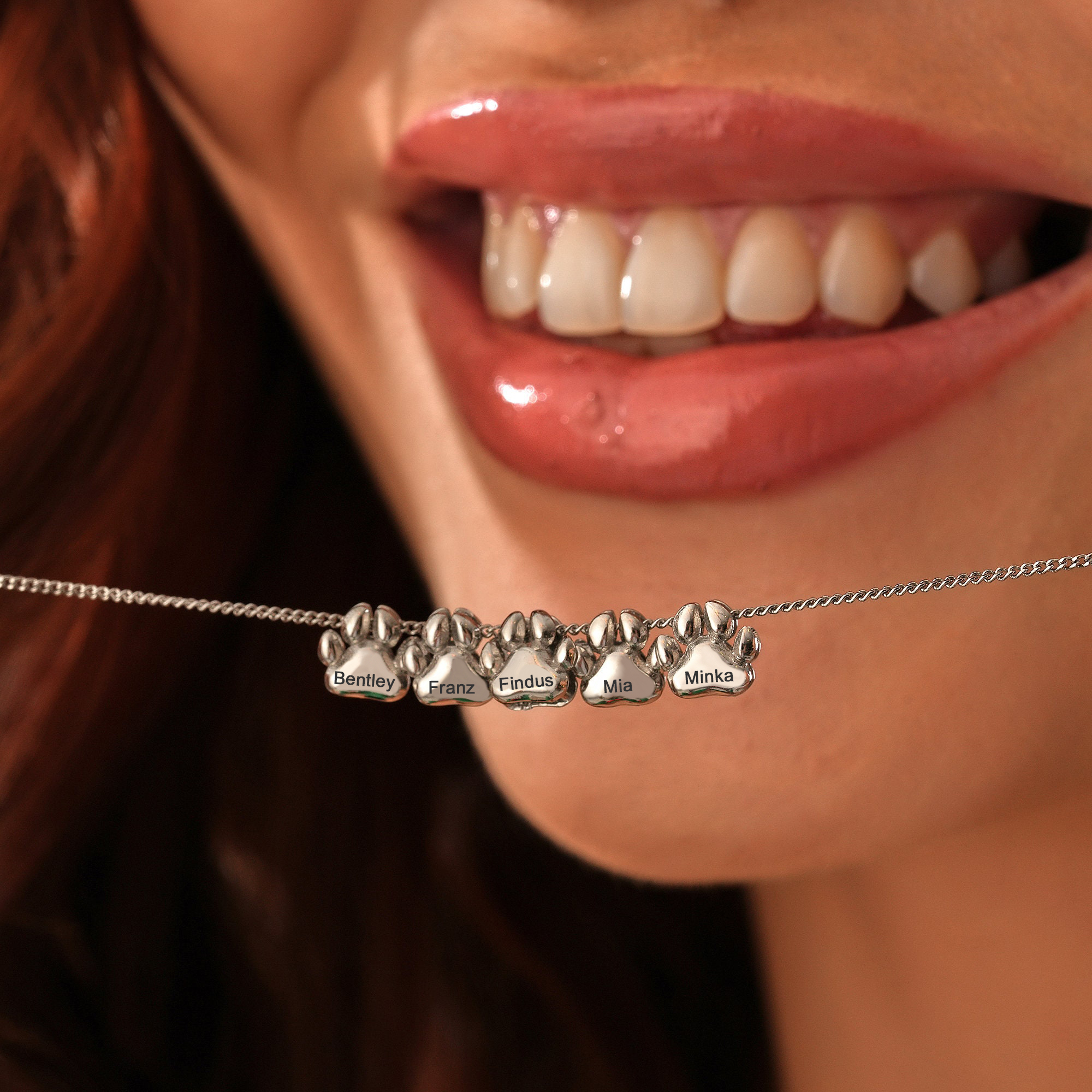 3D Printing Stainless Steel - Engraving Name Necklace Gift Personalized 3D