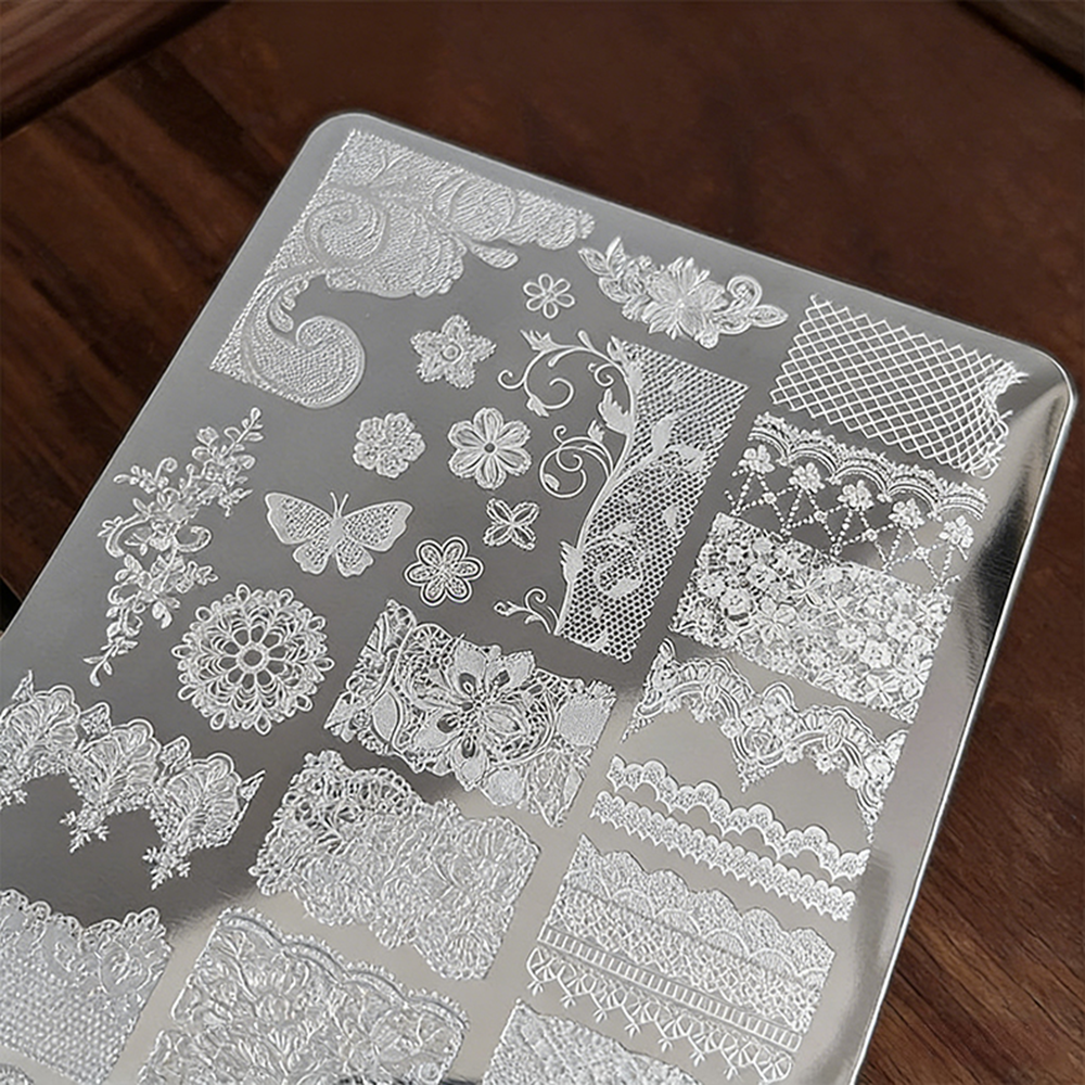 3D Printing Templates Free - 1Pc 14.5*9.5cm 3D Lace Butterfly Nail