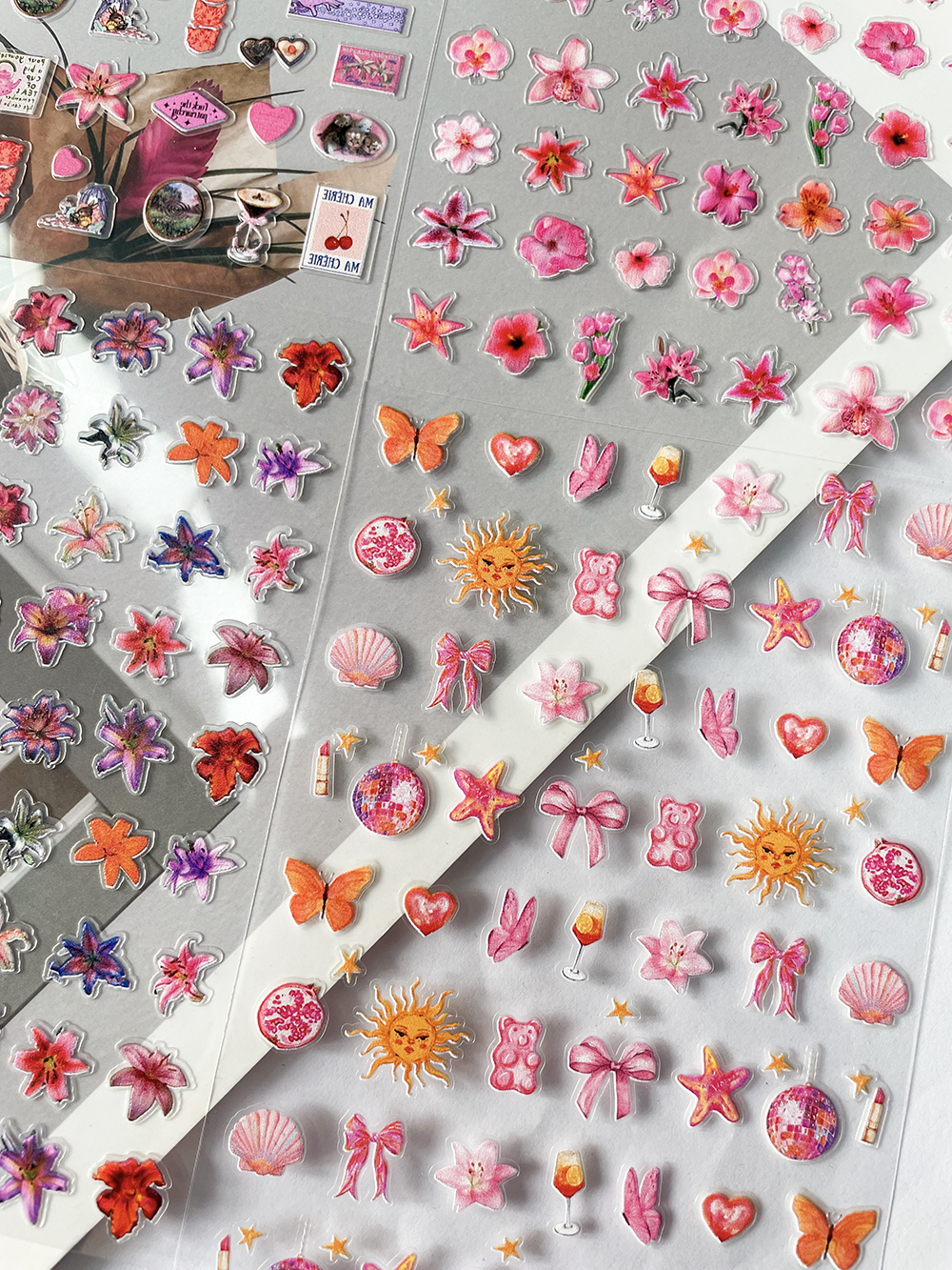3D Printing Household Items - 3D Flower Series Self-Adhesive Nail Art