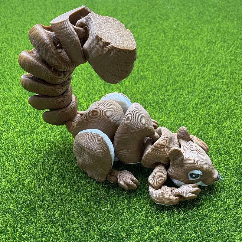 3D Printing Household Items - Figurine 3D Print Squirrel Construction Artistic