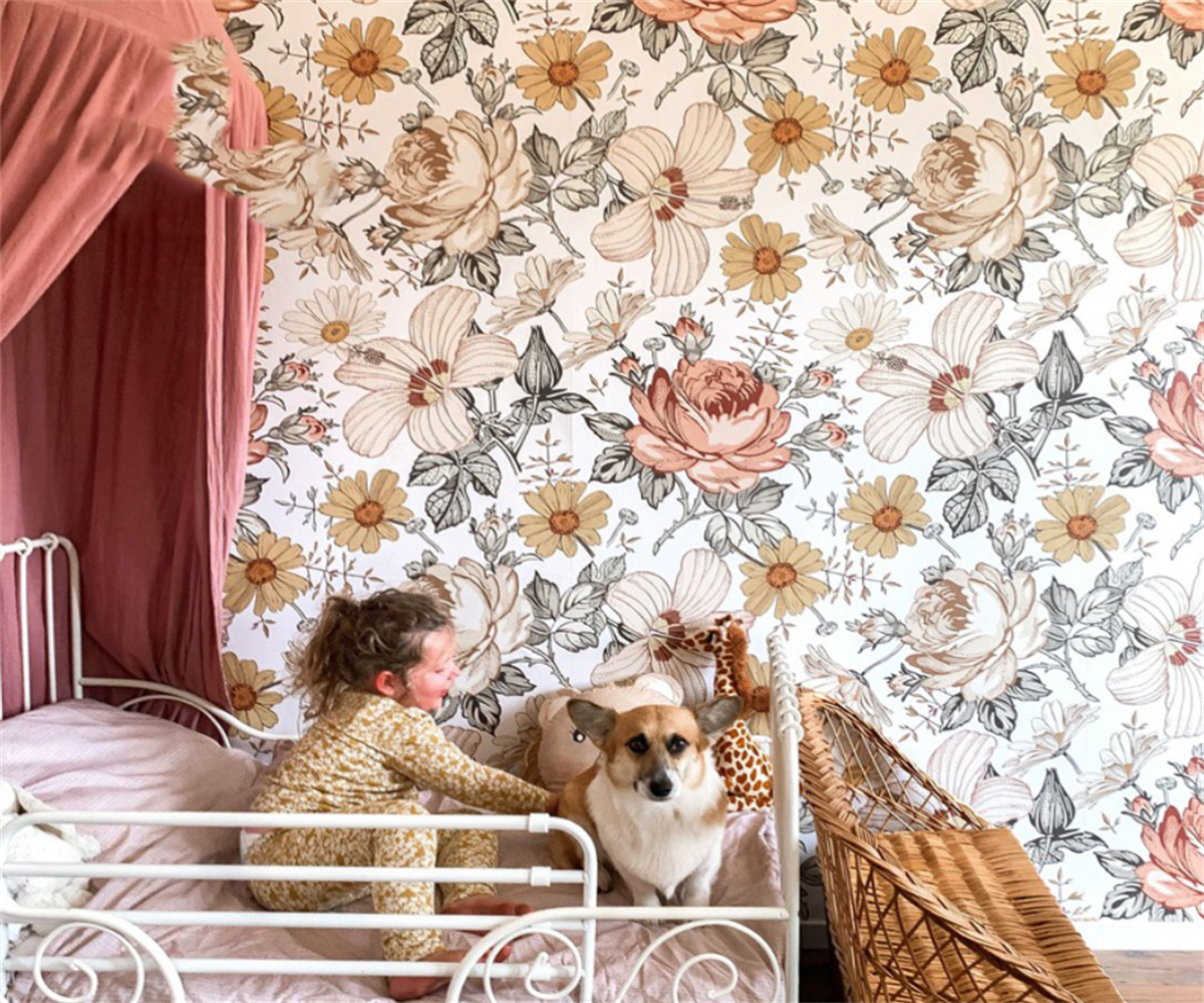 3D Printing Heat Resistant Material - Customized size wallpaper pink roses flat