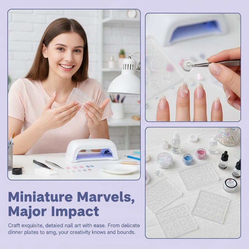3D Printing Templates Free - 3D Embossed Nail Art Silicone Mold
