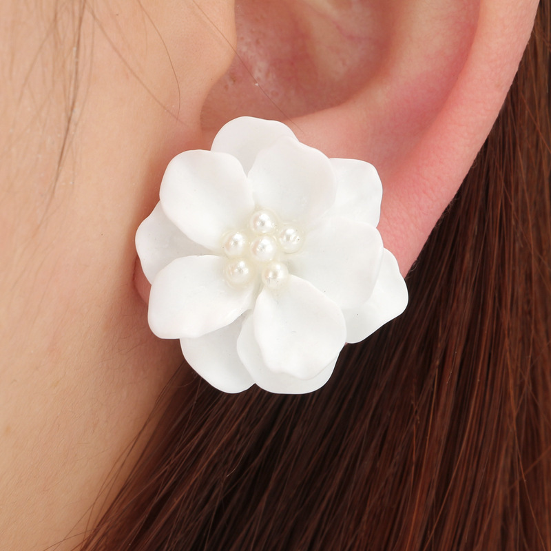 3D Pink White Flower Earrings  - 3D Printing Earrings recensie en prijs