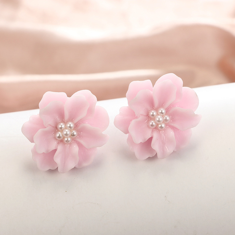 3D Pink White Flower Earrings  - 3D Printing Earrings recensie en prijs