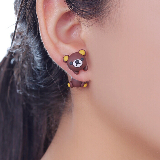 Handmade 3D Brown Bear Polymer - 3D Printing Earrings recensie en prijs