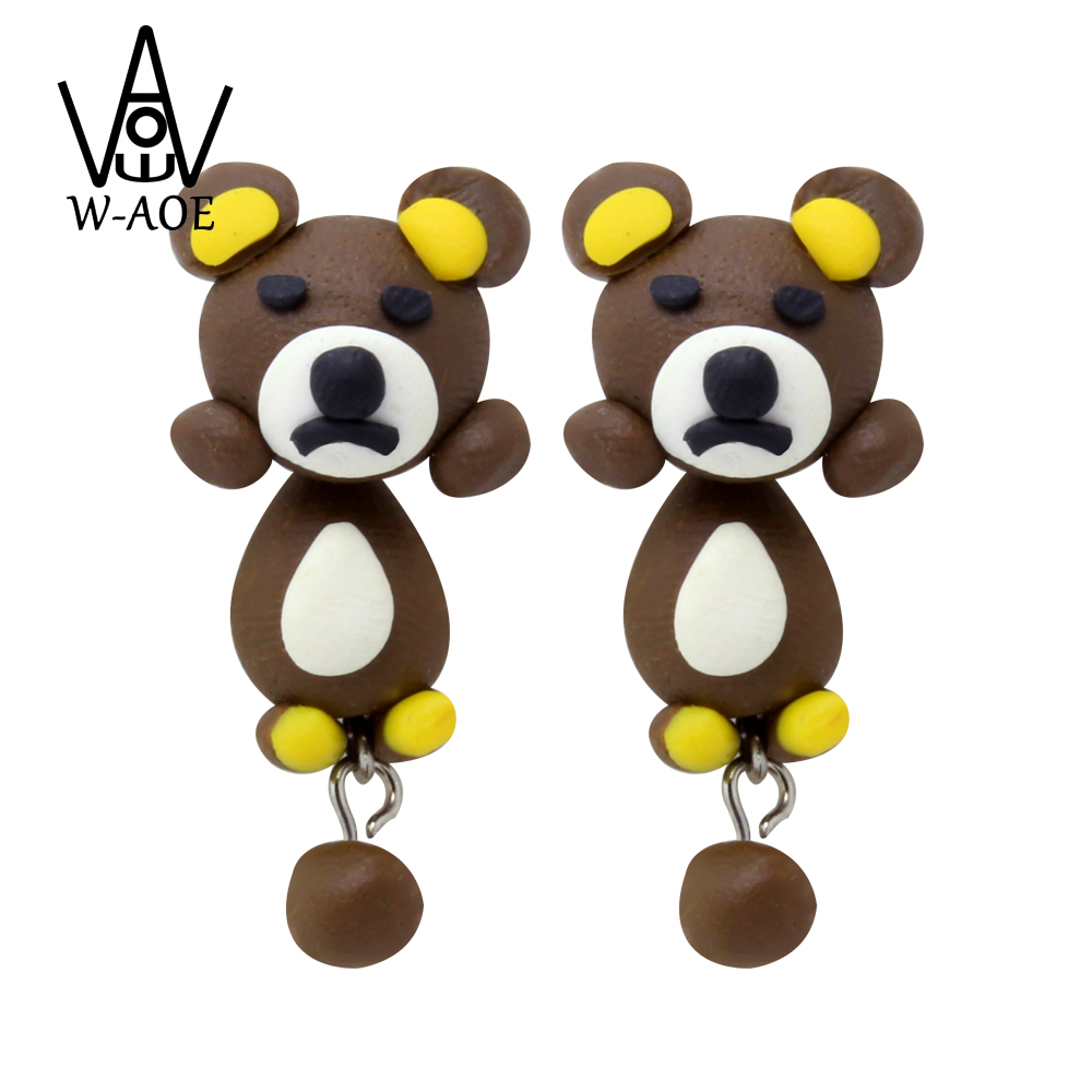 Handmade 3D Brown Bear Polymer - 3D Printing Earrings recensie en prijs