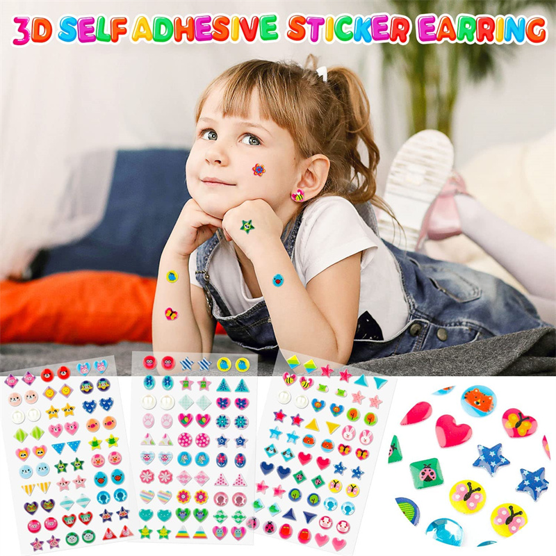 3D Self Adhesive Sticker Earri - 3D Printing Earrings recensie en prijs