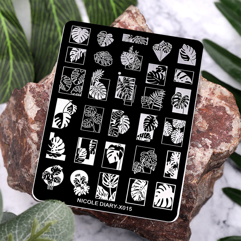 NICOLE DIARY Leaves Flower Nai - 3D Printing Templates Free recensie en prijs