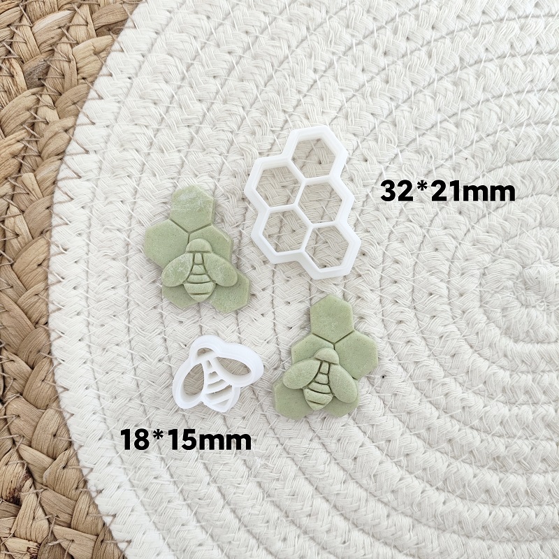 3D Bee Honeycomb Earring Cutti - 3D Printing Earrings recensie en prijs