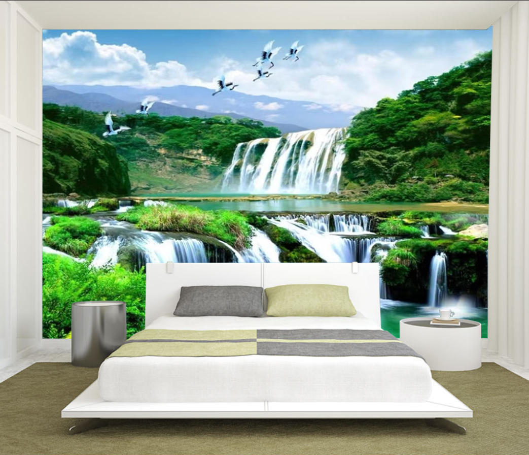 Custom Waterfall Mural 3D Self - 3D Printing Heat Resistant Material recensie en prijs