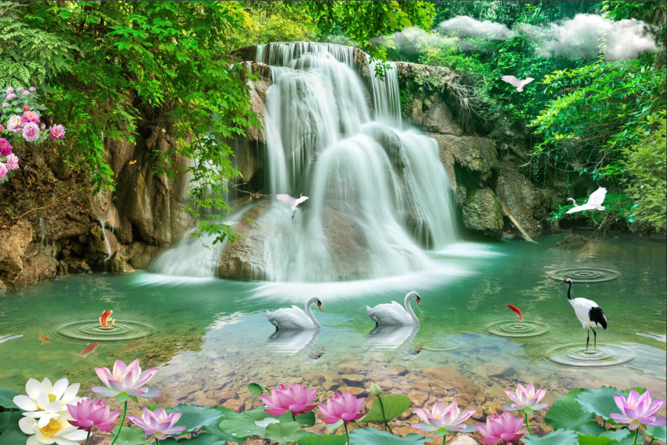 Custom Waterfall Mural 3D Self - 3D Printing Heat Resistant Material recensie en prijs