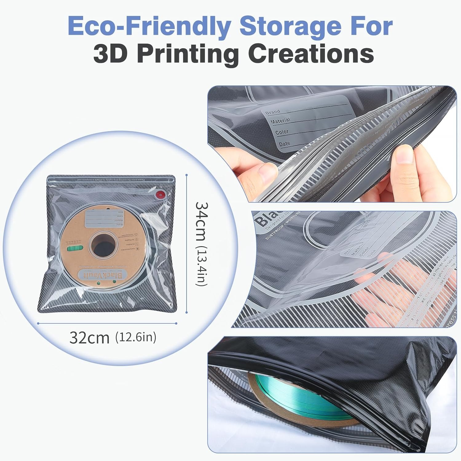 3D Filament Bag black Filament - Petg Filament recensie en prijs