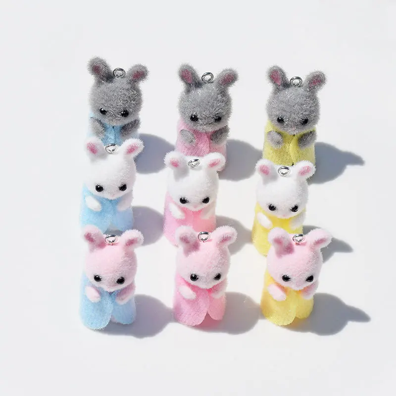 3Pcs 3D Flocking Resin Rabbit  - 3D Printing Earrings recensie en prijs