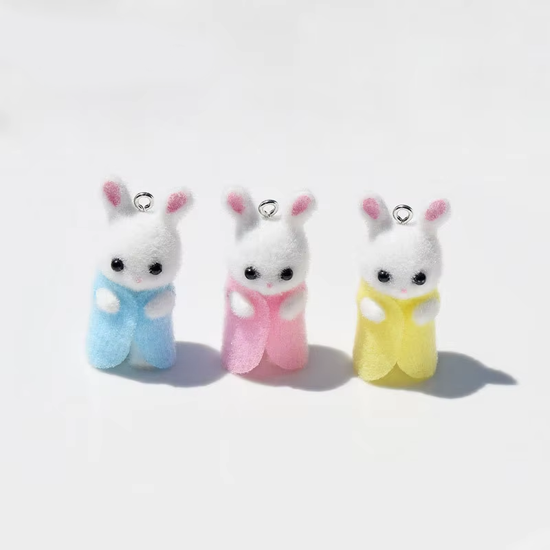 3Pcs 3D Flocking Resin Rabbit  - 3D Printing Earrings recensie en prijs