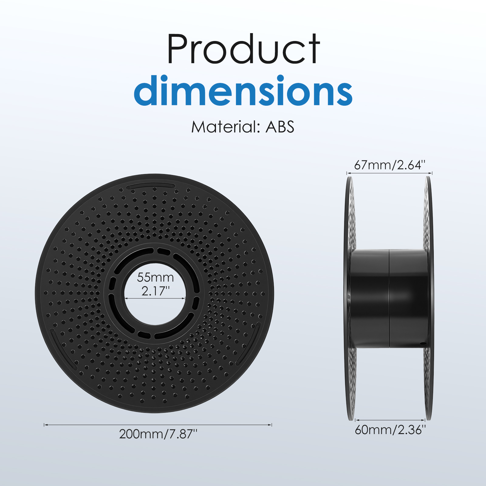2Pcs Reusable 3D Filament Spoo - Petg Filament recensie en prijs