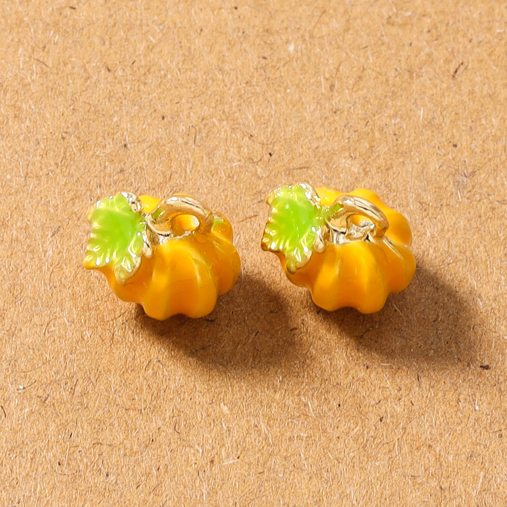 5pcs Cute Enamel 3D Pumpkin Ch - 3D Printing Earrings recensie en prijs