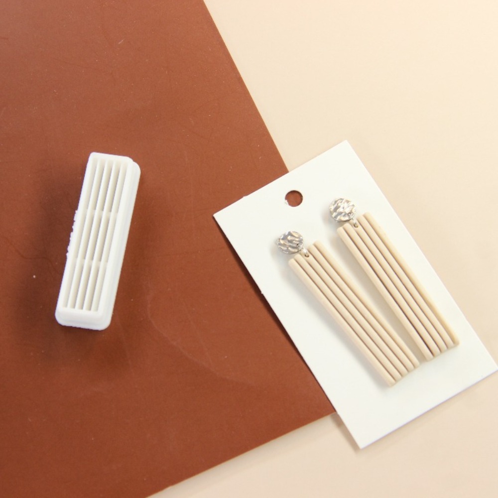 4Pcs Geometric Tassel Polymer  - 3D Printing Earrings recensie en prijs