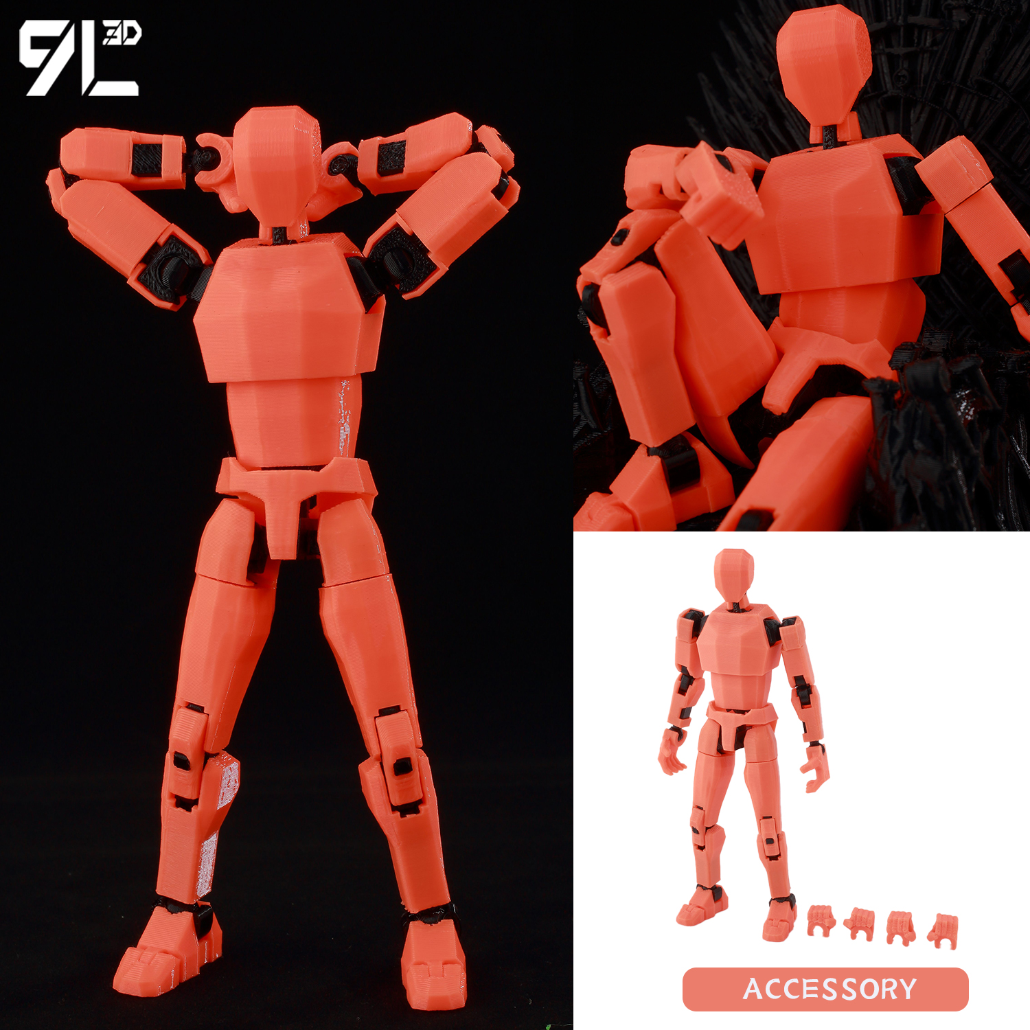 9L 3D Printed Articulated Dumm - 3D Printing Joint recensie en prijs