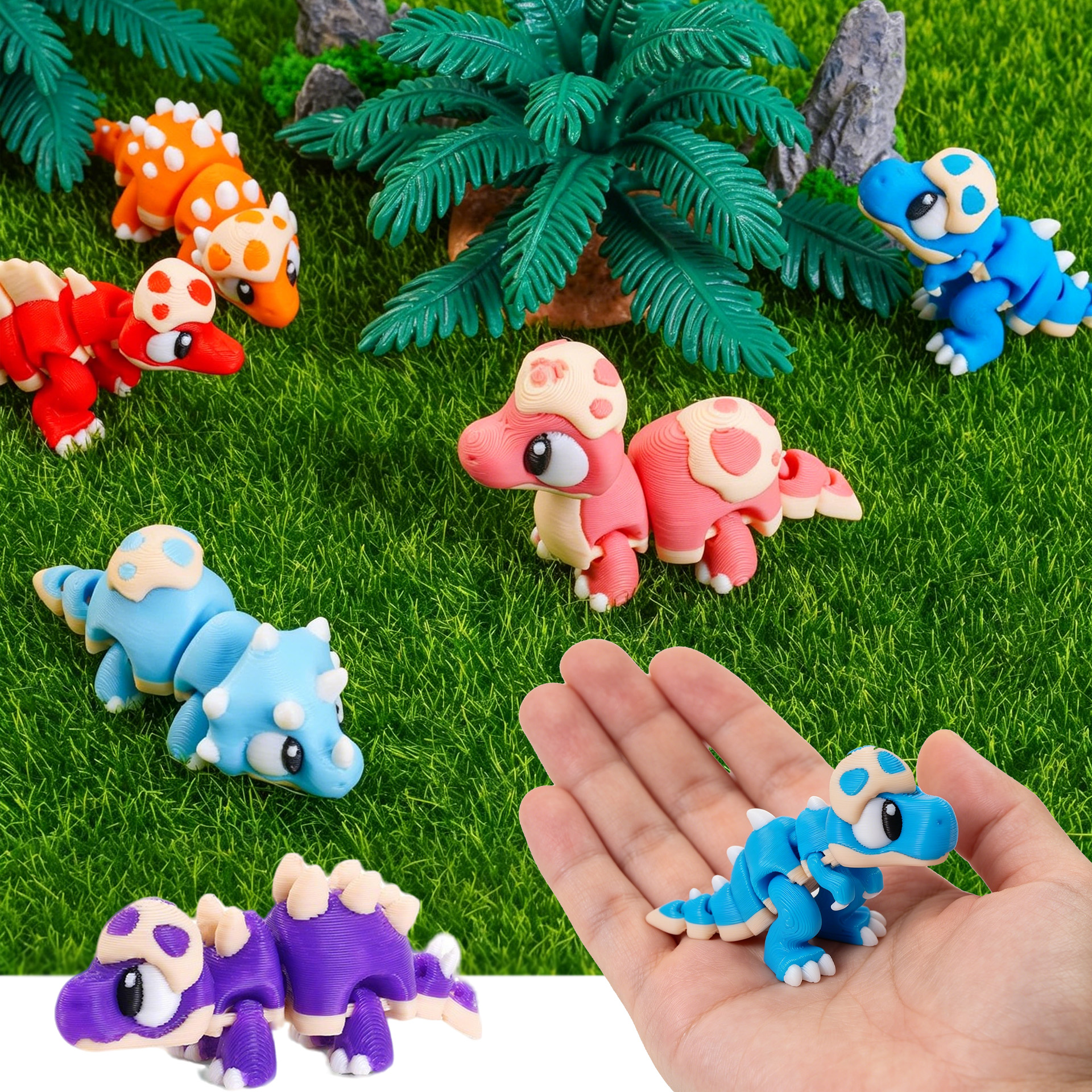 Set 3D Printed Mini Dinosaur T - 3D Printing Joint recensie en prijs