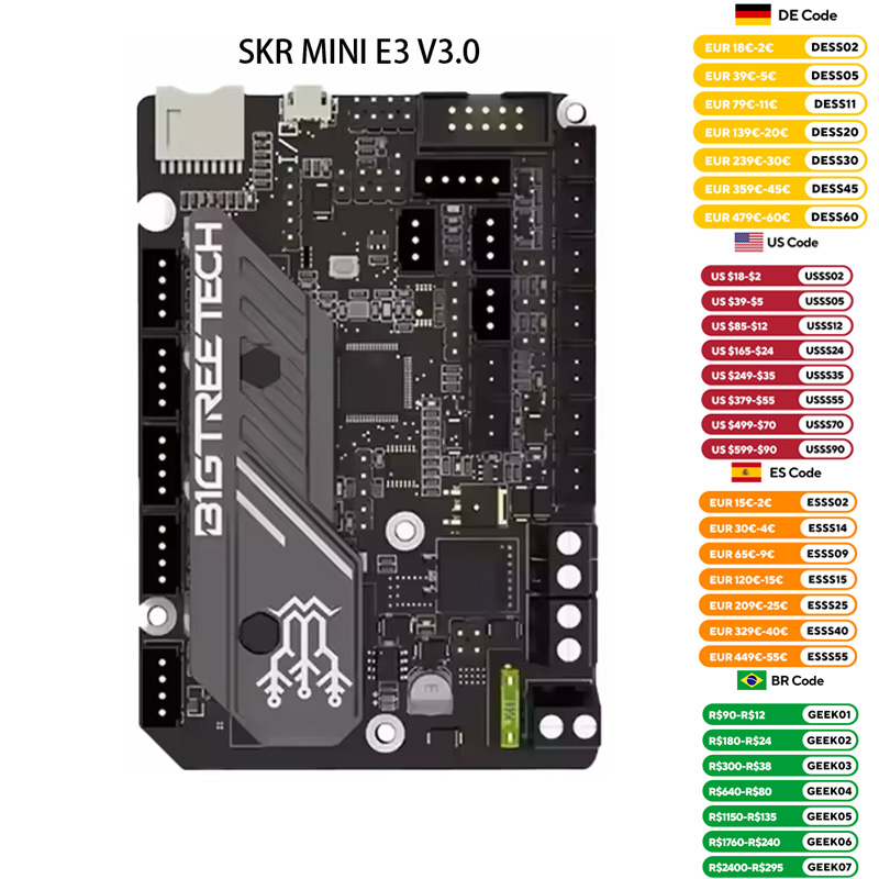 BIGTREETECH SKR MINI E3 V3.0 3 - Motherboard 3D Printer recensie en prijs