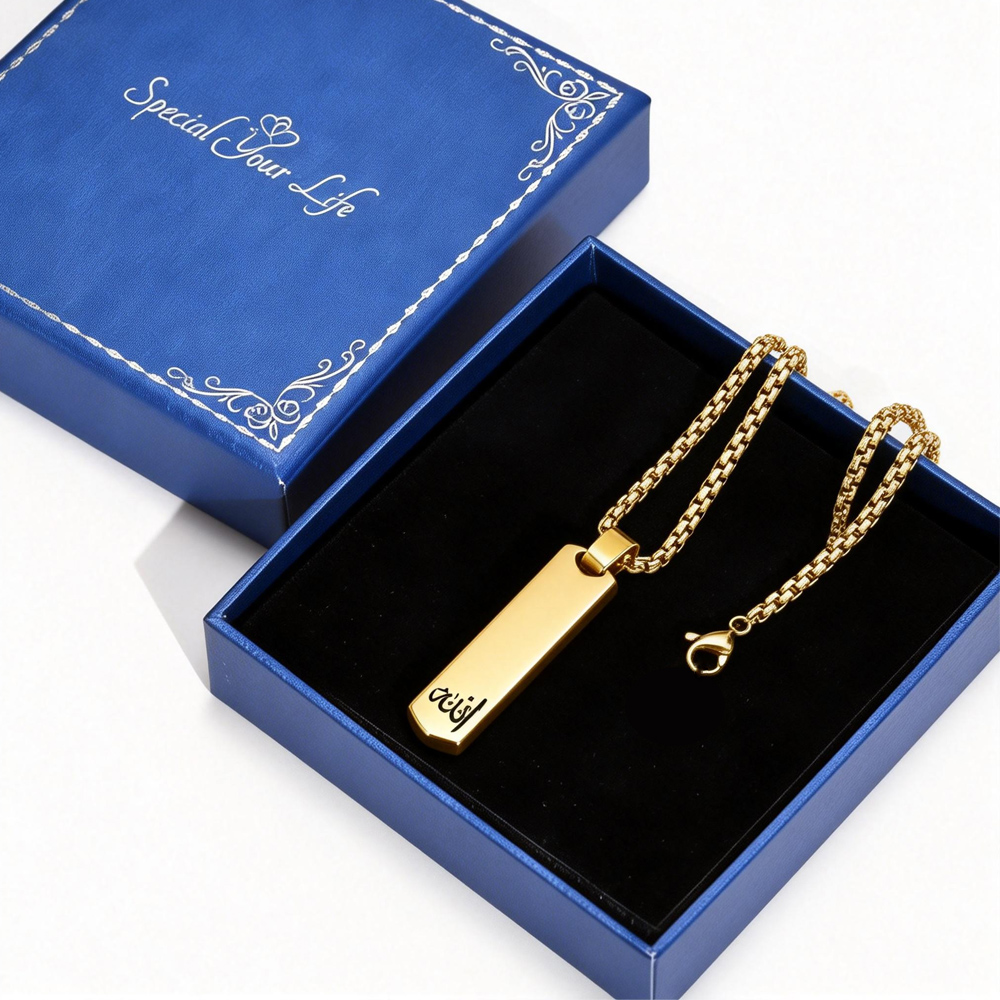 3D Bar Necklace, Cool Simple D - 3D Printing Steel recensie en prijs