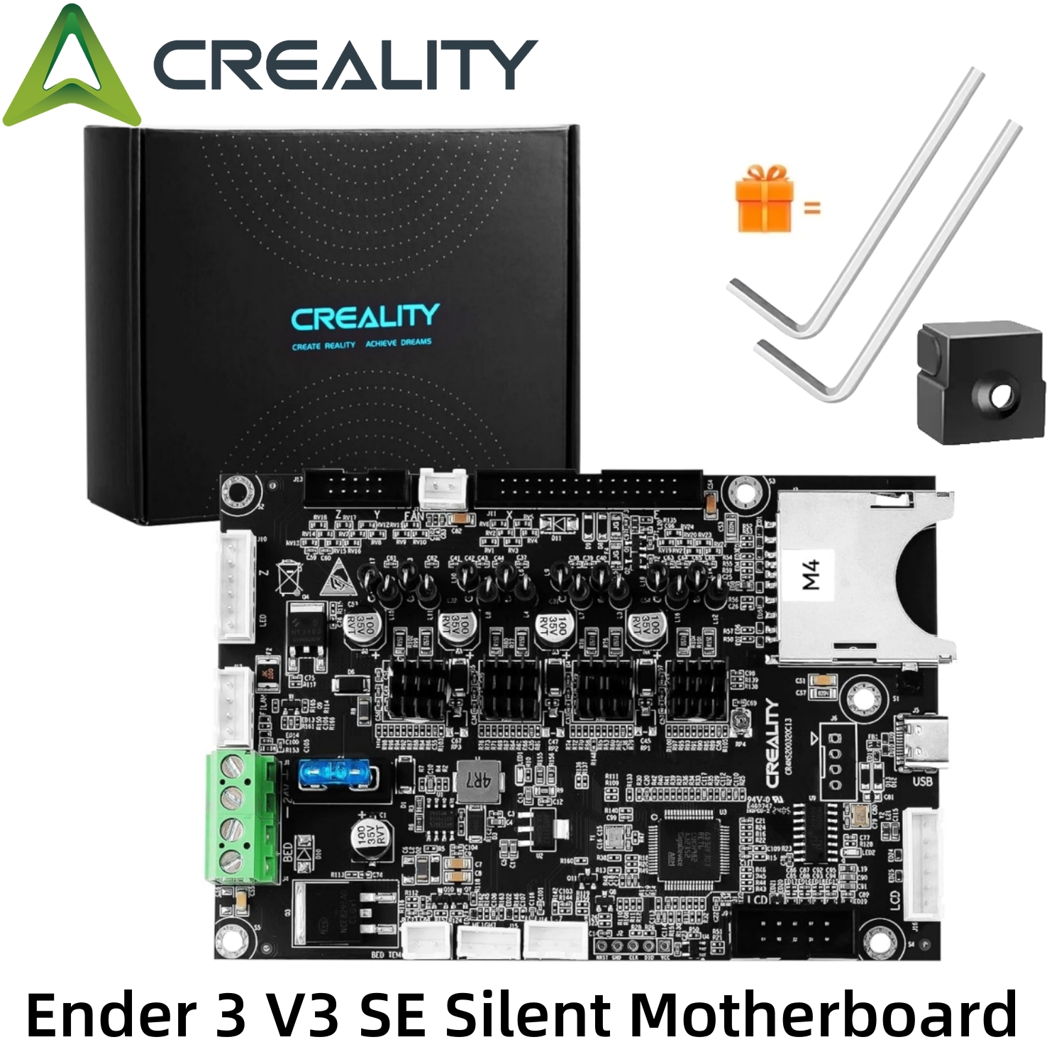 CREALITY Ender 3 V3 SE Silent  - Motherboard 3D Printer recensie en prijs