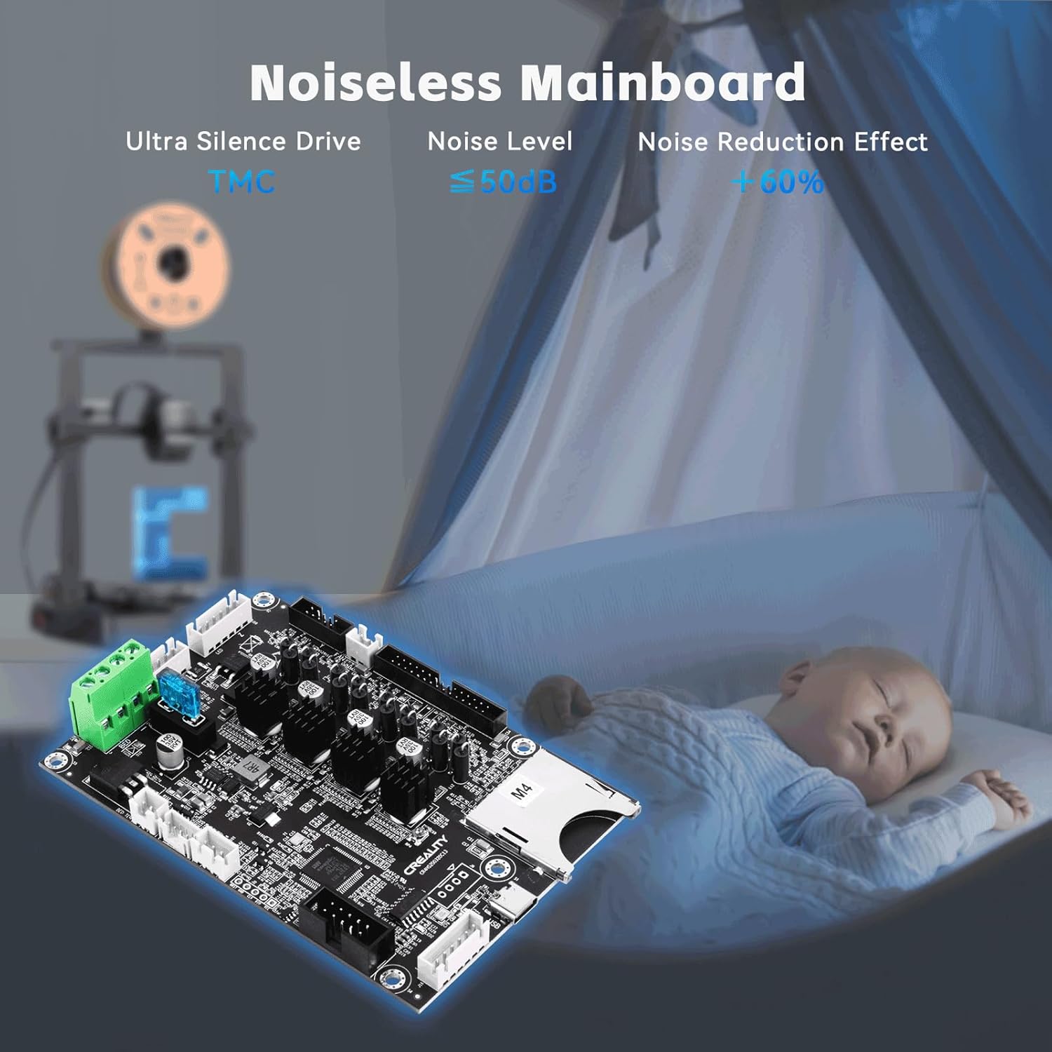 CREALITY Ender 3 V3 SE Silent  - Motherboard 3D Printer recensie en prijs