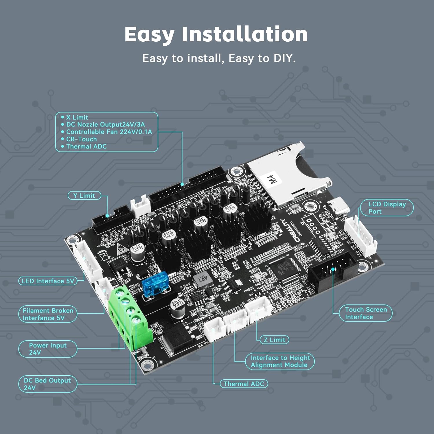 CREALITY Ender 3 V3 SE Silent  - Motherboard 3D Printer recensie en prijs