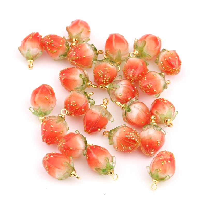 3D Strawberry Fruit Resin Char - 3D Printing Earrings recensie en prijs