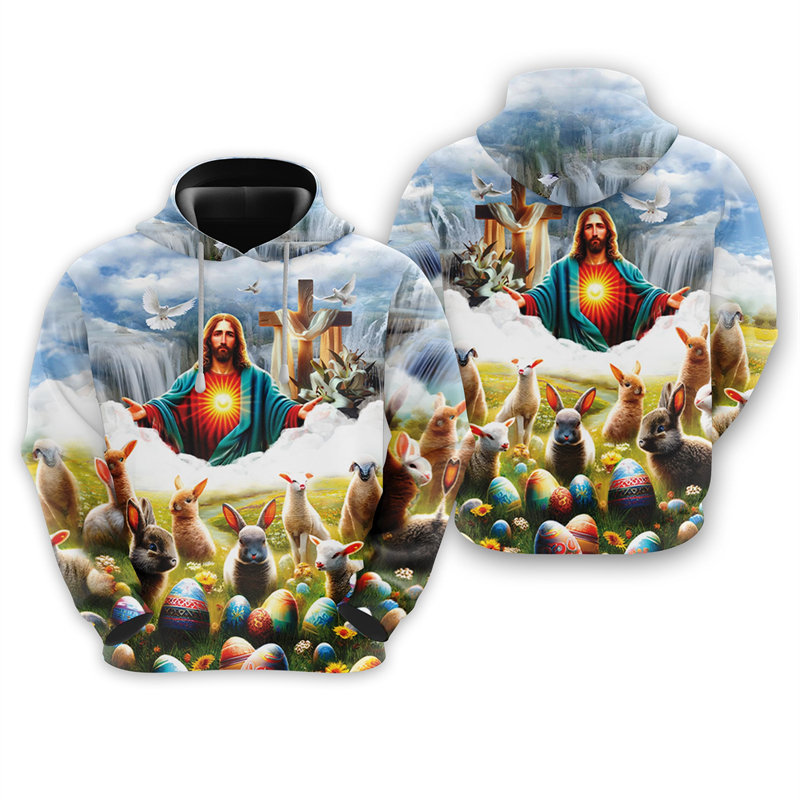 Easter Rabbit 3D Print Hoodies - 3D Printing Rabbit recensie en prijs