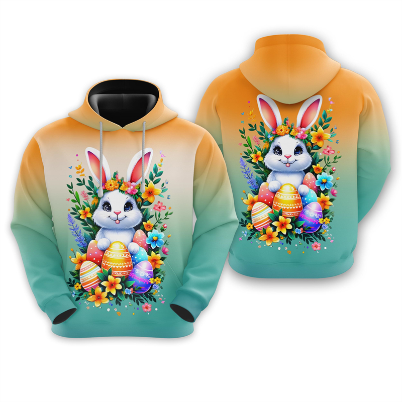Easter Rabbit 3D Print Hoodies - 3D Printing Rabbit recensie en prijs