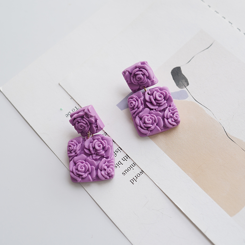 Solid Multi-Color Square Chip  - 3D Printing Earrings recensie en prijs