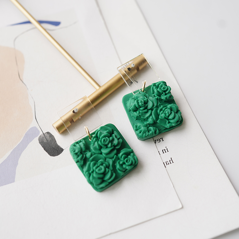 Solid Multi-Color Square Chip  - 3D Printing Earrings recensie en prijs